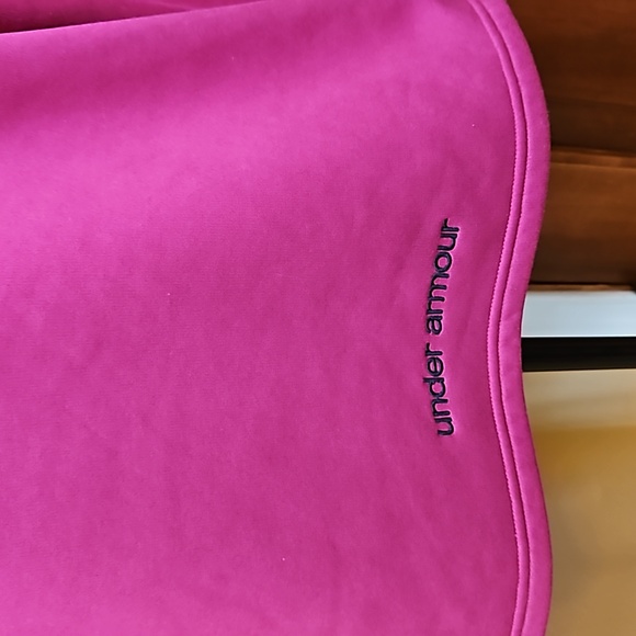 UNDER ARMOUR HOODIE SWEATSHIRT PURPLE BLACK MEDIUM ATHLETIC UA - Picture 10 of 12